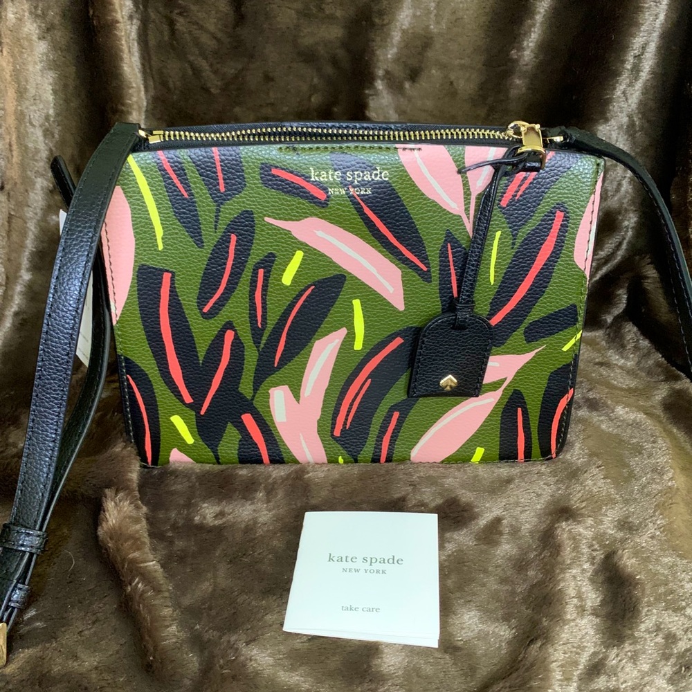 KATE SPADE Eva Modern Purse (Green multi-colored)
